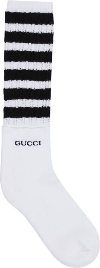 Gucci Sokken met intarsia logo Wit