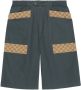 Gucci Bermuda shorts met logoprint Grijs - Thumbnail 1
