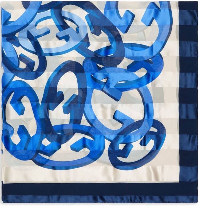 Gucci Sjaal met logoprint Wit