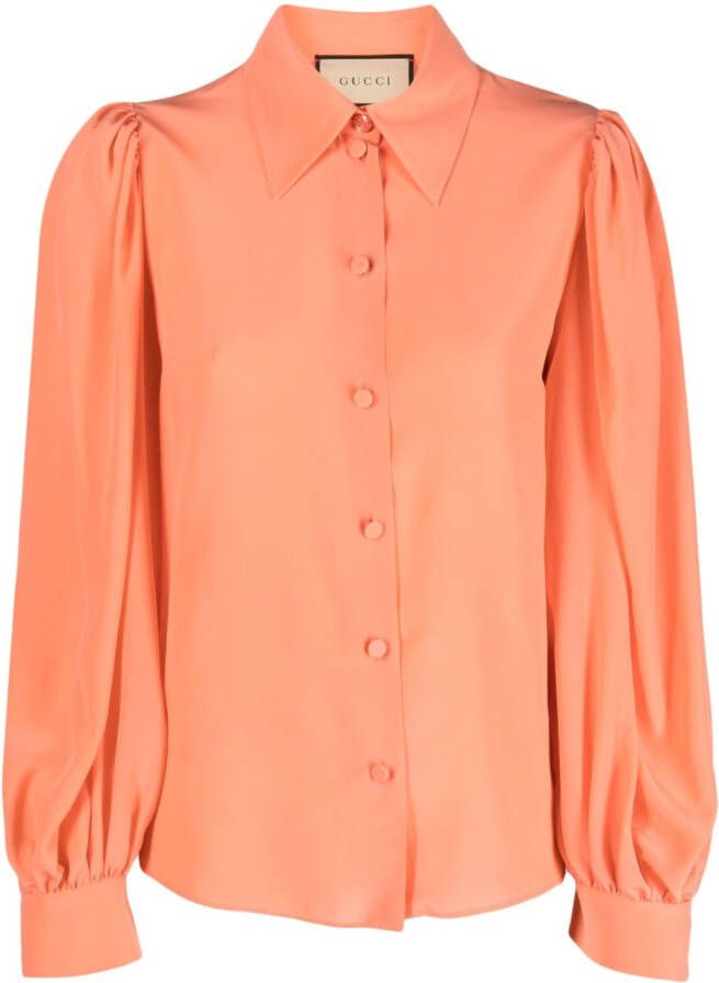 Gucci Zijden blouse Oranje