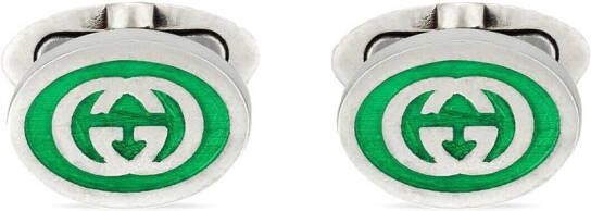 Gucci Zilveren manchetknopen met GG-logo