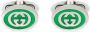 Gucci Zilveren manchetknopen met GG-logo - Thumbnail 1
