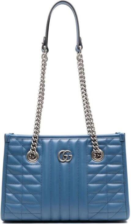 Gucci Marmont kleine shopper Blauw