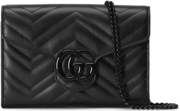Gucci GG Marmont kleine bucket-tas Zwart
