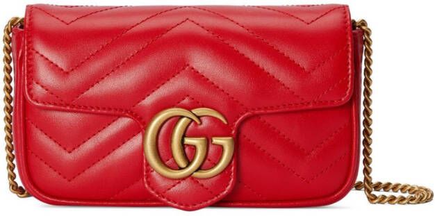 Gucci GG Marmont mini-tas Rood