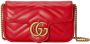 Gucci GG Marmont mini-tas Rood - Thumbnail 1