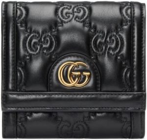 Gucci Matelassé portemonnee Zwart
