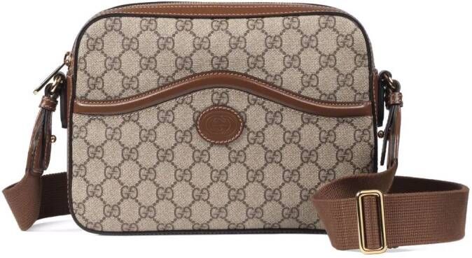 Gucci Messengertas met GG-canvas Beige