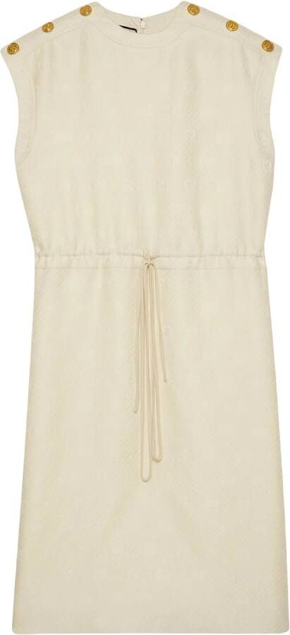 Gucci Midi-jurk met diagonale streep Beige