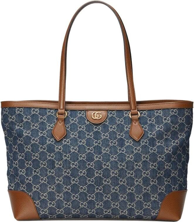 Gucci Ophidia GG medium draagtas Blauw