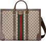 Gucci Ophidia grote shopper Beige - Thumbnail 1