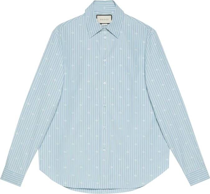 Gucci Overhemd met knopen Blauw
