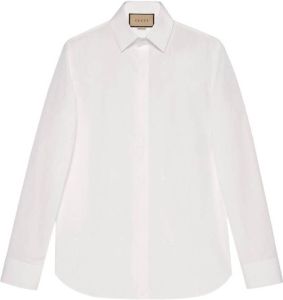 Gucci Overhemd met puntige kraag Wit