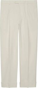 Gucci Pantalon met borduurwerk Wit
