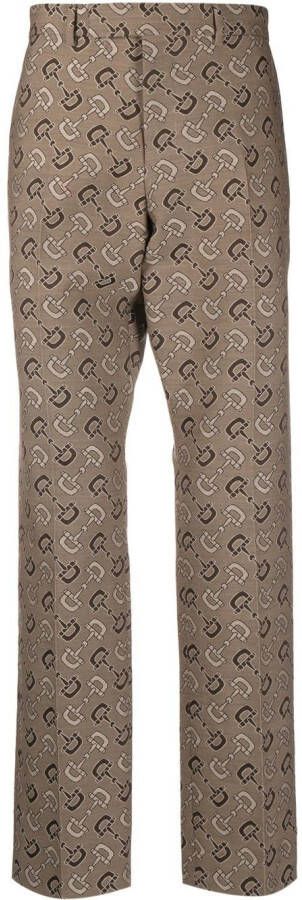Gucci Pantalon met patroon Beige