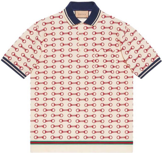 Gucci Poloshirt met print Wit