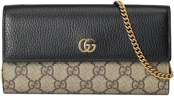 Gucci Portemonnee met ketting Beige
