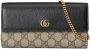 Gucci Portemonnee met ketting Beige - Thumbnail 1