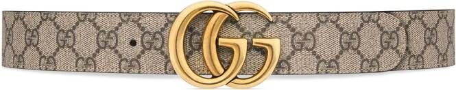 Gucci GG Marmont omkeerbare riem Beige