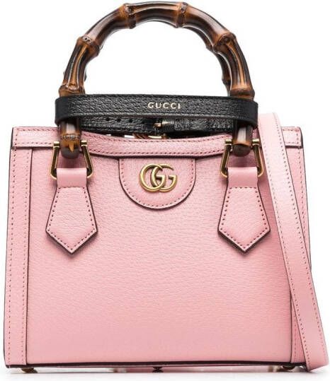 Gucci Shopper met logoplakkaat Roze