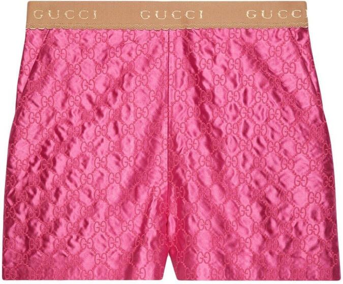 Gucci Shorts met borduurwerk Roze