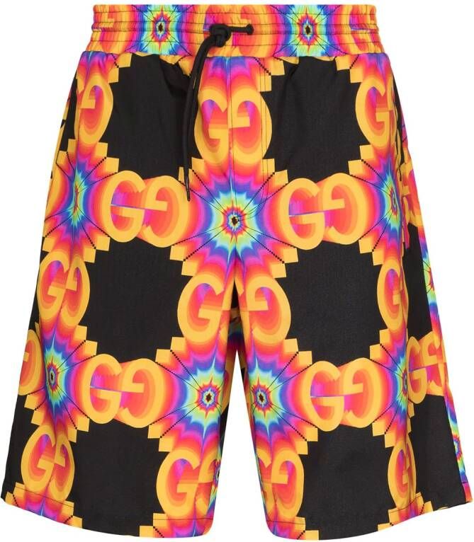 Gucci Shorts met GG patroon Zwart