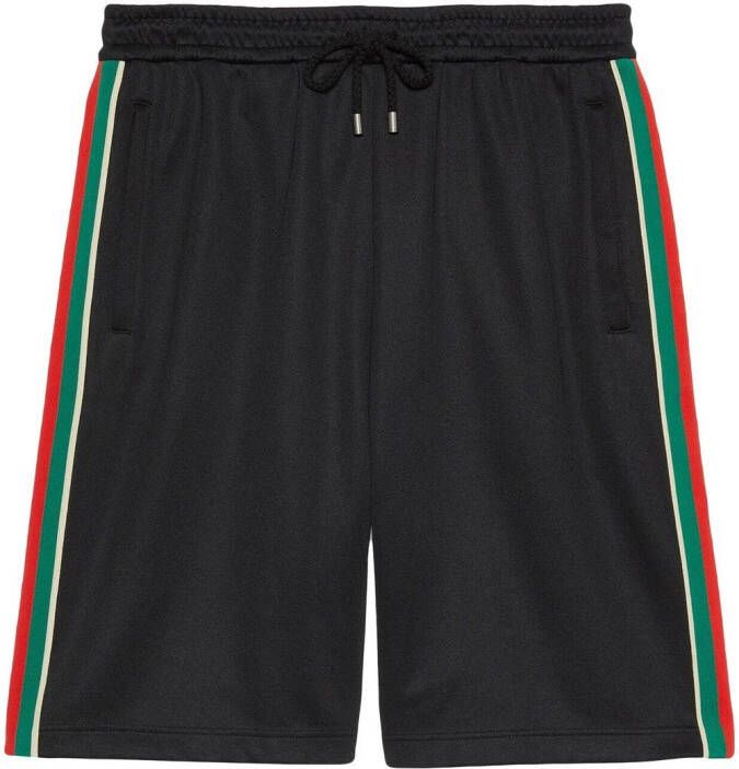 Gucci Shorts met GG-print Zwart