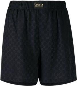 Gucci Shorts met jacquard Zwart