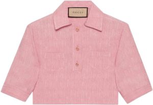 Gucci Cropped blouse Roze