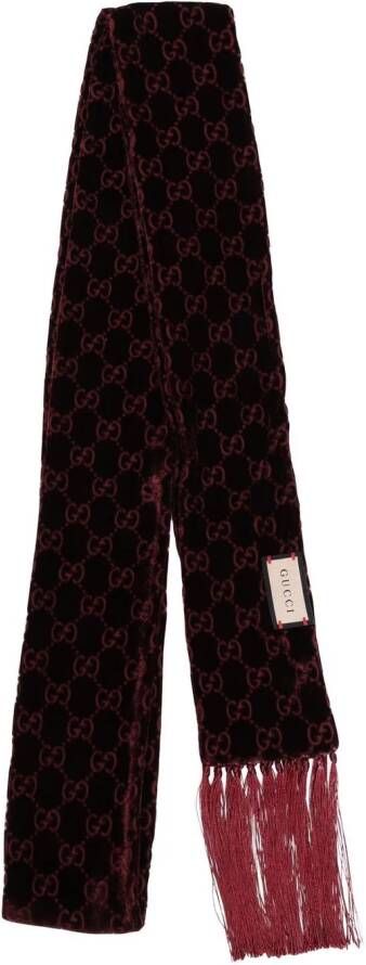 Gucci Sjaal met franje Rood