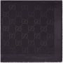 Gucci Sjaal met jacquard Zwart - Thumbnail 1