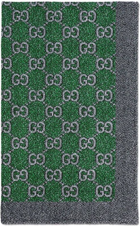 Gucci Sjaal met monogram Groen