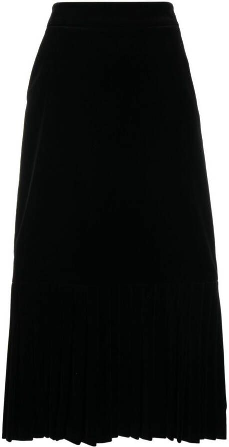 Gucci Straight plooirok Zwart