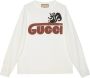 Gucci Sweater met geborduurde doodskop Wit - Thumbnail 1