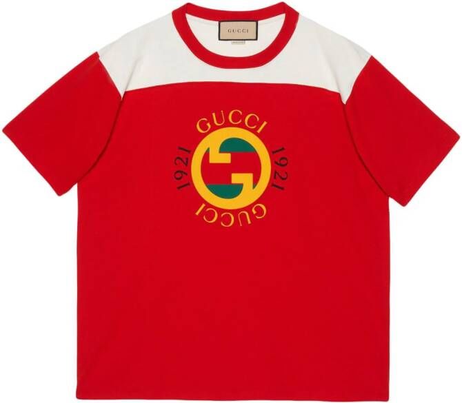 Gucci T-shirt met GG-logo Rood