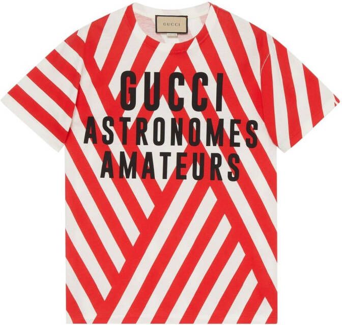Gucci T-shirt met logoprint Rood