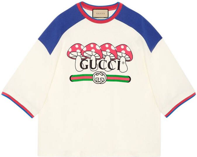 Gucci T-shirt met print Wit