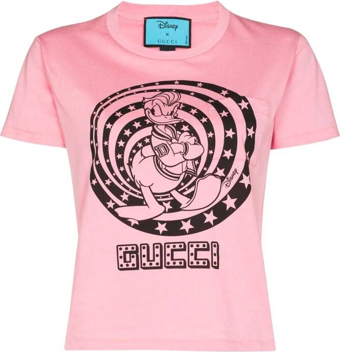 Gucci T-shirt met ronde hals Roze