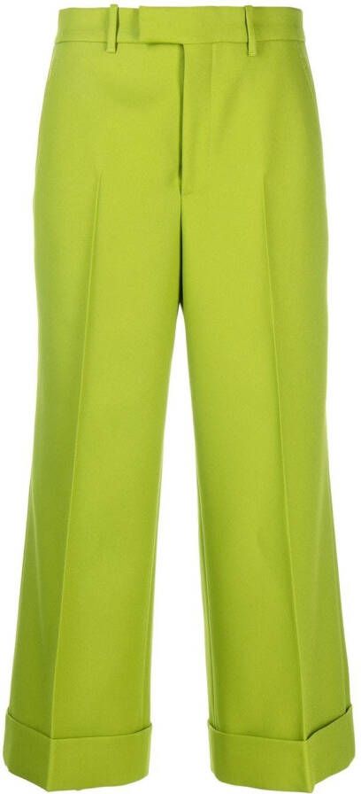 Gucci Cropped pantalon Groen