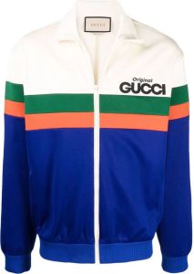 Gucci Trainingsjack met logoprint Beige