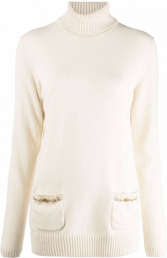 Gucci Trui met GG-ketting Beige