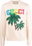 Gucci Trui met palmboomprint Beige - Thumbnail 1