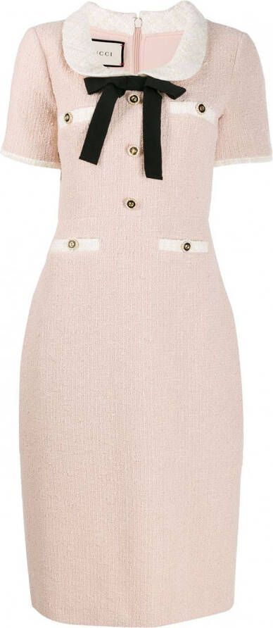 Gucci Tweed jurk Roze