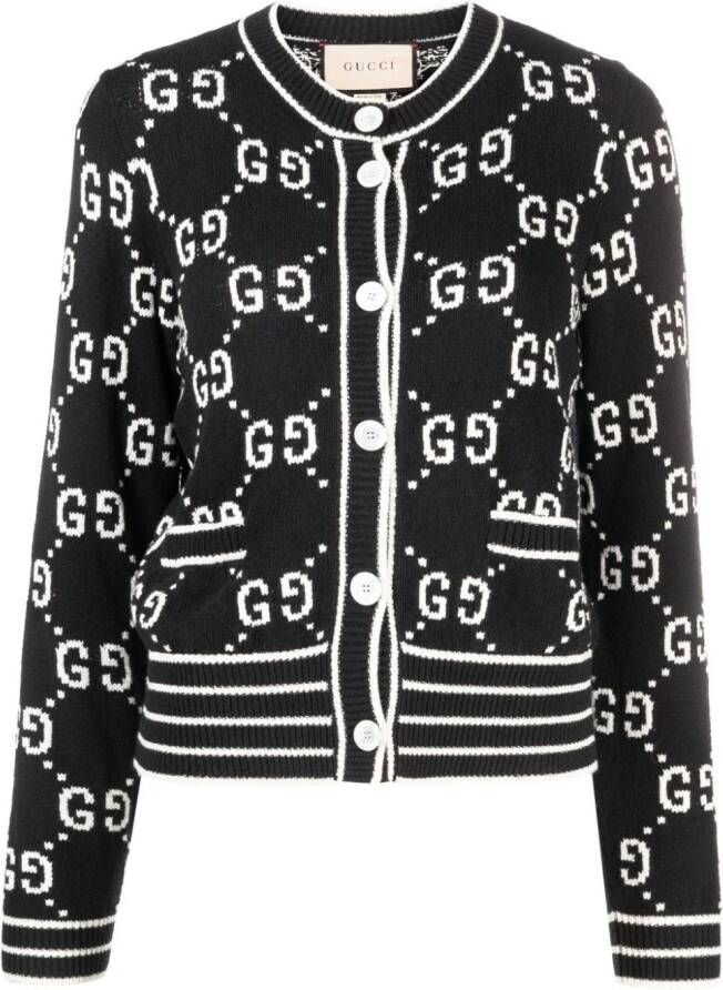 Gucci Vest met GG-jacquard Zwart