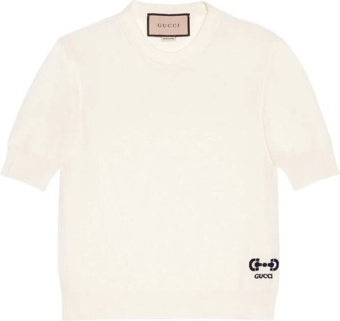 Gucci Wollen T-shirt Wit