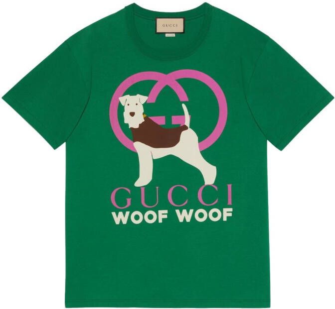 Gucci Katoenen T-shirt Groen