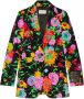 Gucci x Ken Scott blazer met bloemenprint Zwart - Thumbnail 1