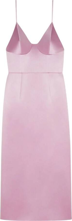 Gucci Zijden midi-jurk Roze