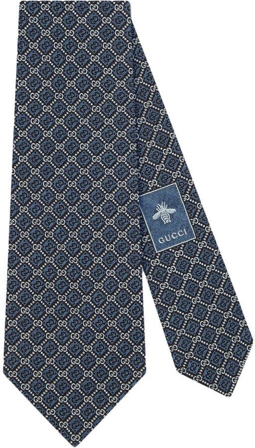 Gucci Zijden stropdas Blauw