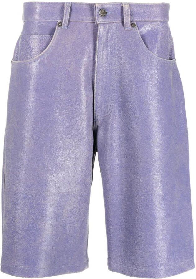 GUESS USA Metallic bermuda shorts Paars